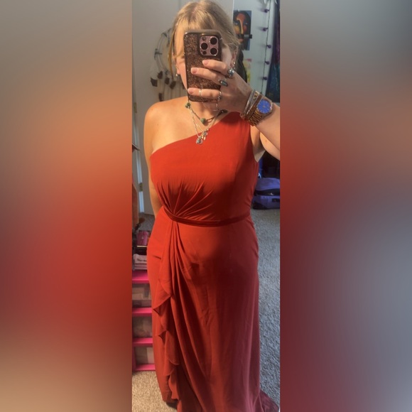 Azazie Liza - Rust Bridesmaid dress - Picture 6 of 8